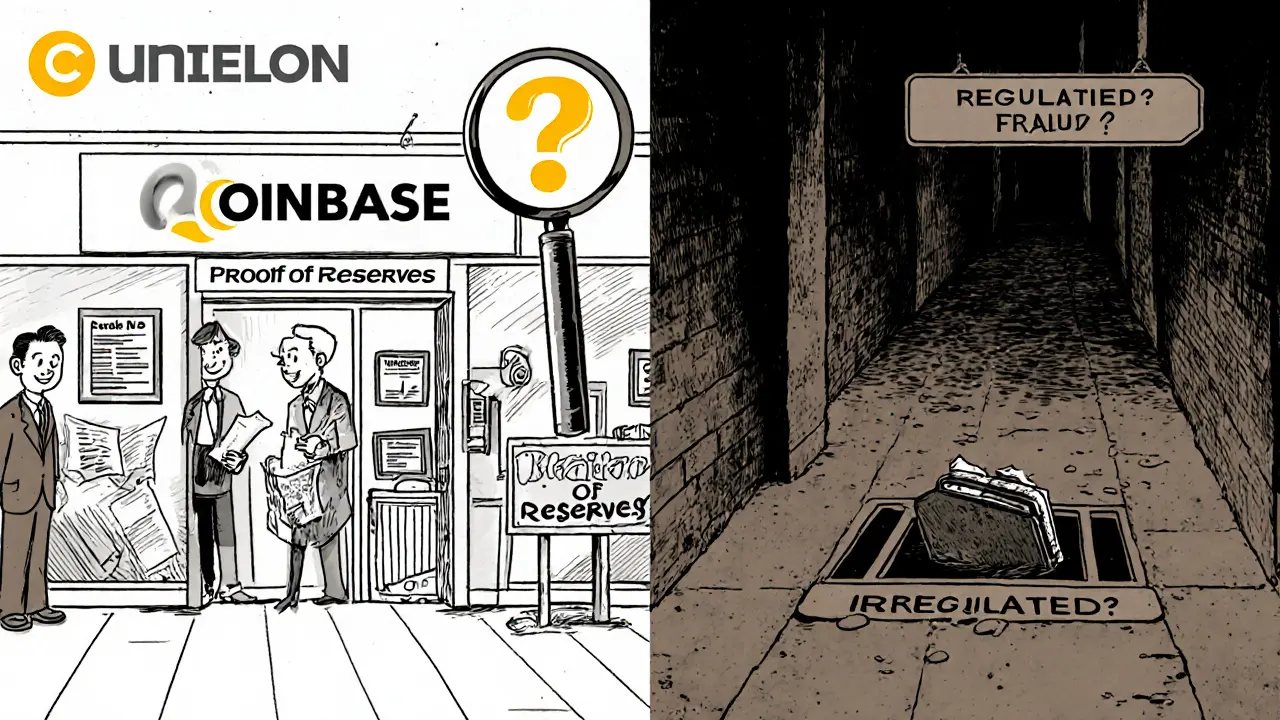 Split scene: legitimate exchange vs. scam sinking into sewer, vintage cartoon style