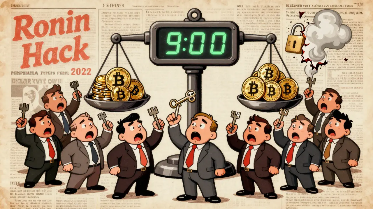 Federation members struggle to keep keys steady as a hack causes chaos between Bitcoin and sidechain tokens.