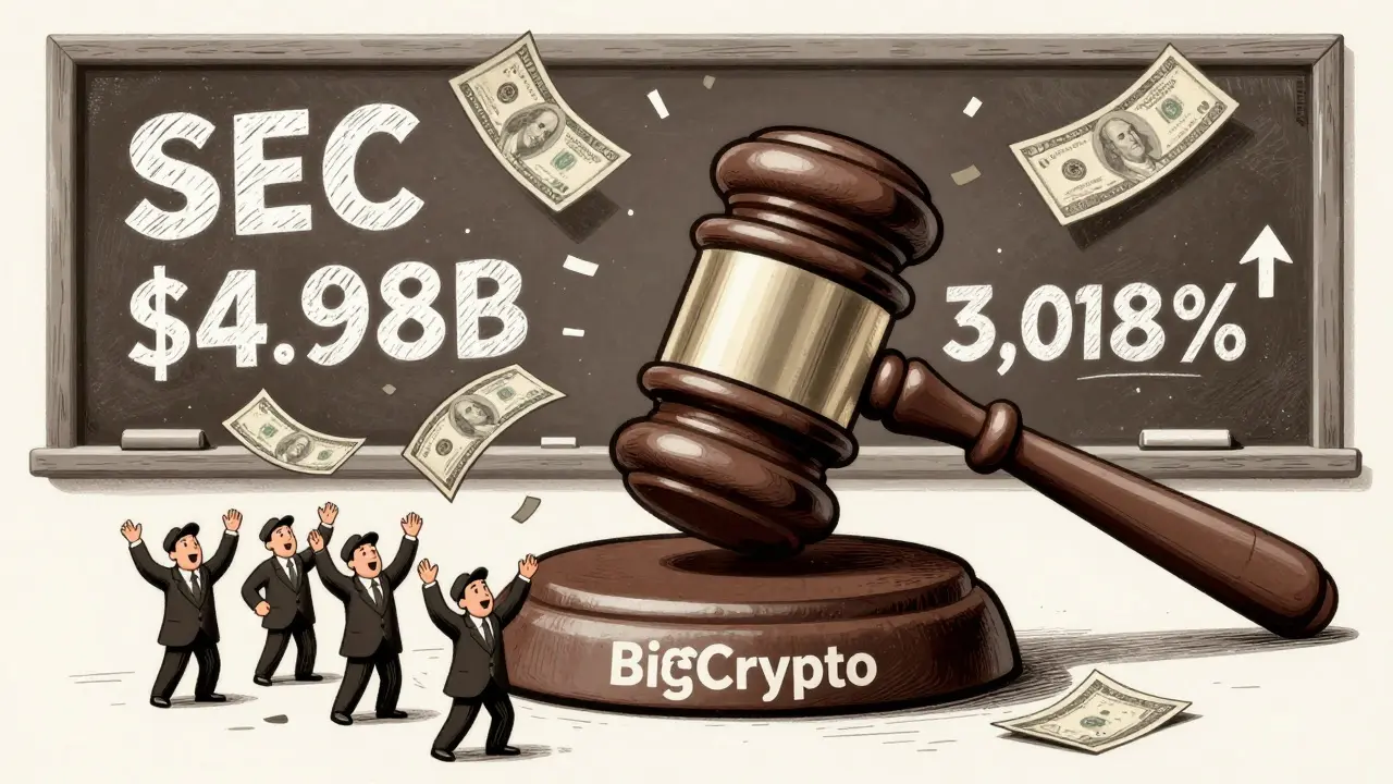 SEC Crypto Enforcement Fines: How 2024 Saw a 3,018% Surge in Penalties