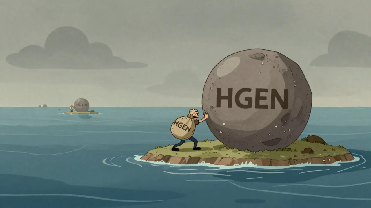 Cartoon of an isolated investor struggling with low liquidity risks.