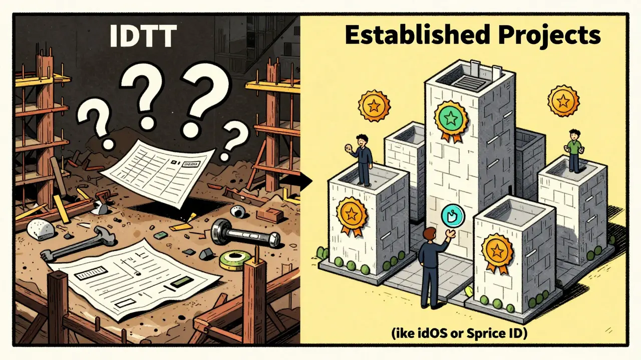 Comparison of safe vs unsafe decentralized identity projects