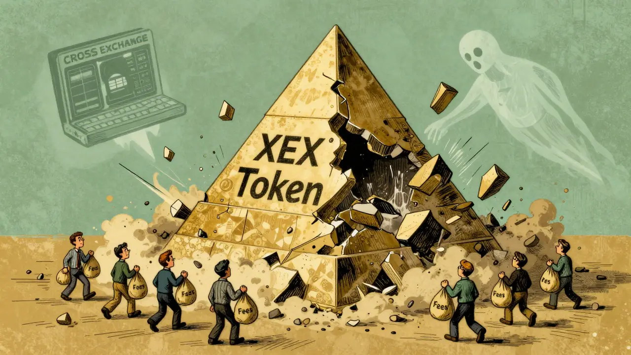Illustration of collapsing crypto token pyramid scheme