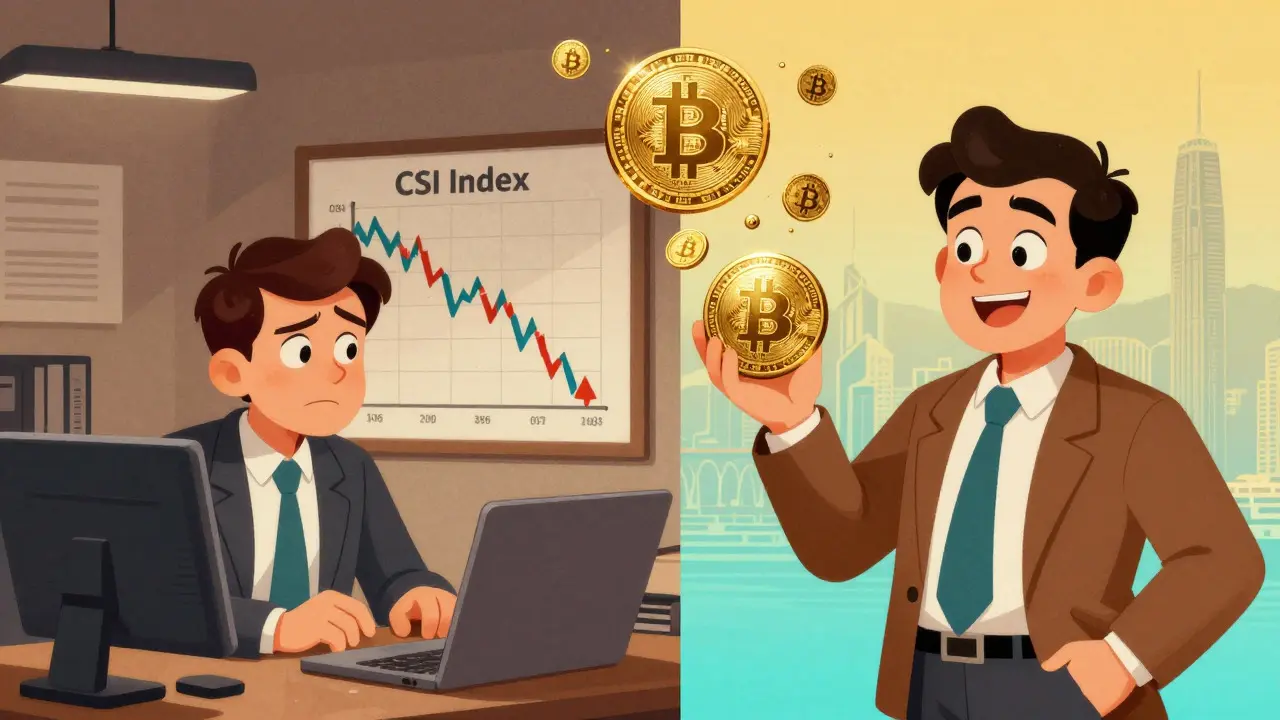 Investor shifting from stocks to crypto via Hong Kong bridge