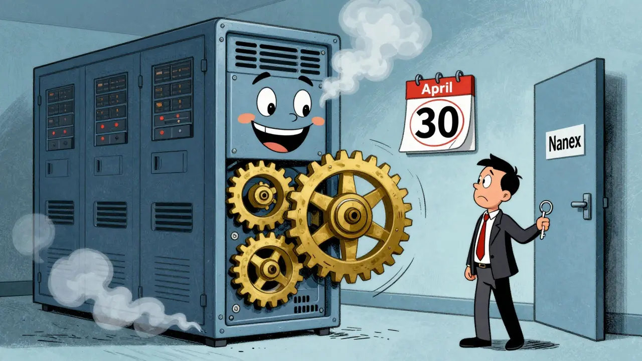 Server shutting down on April 30 leaving users locked out